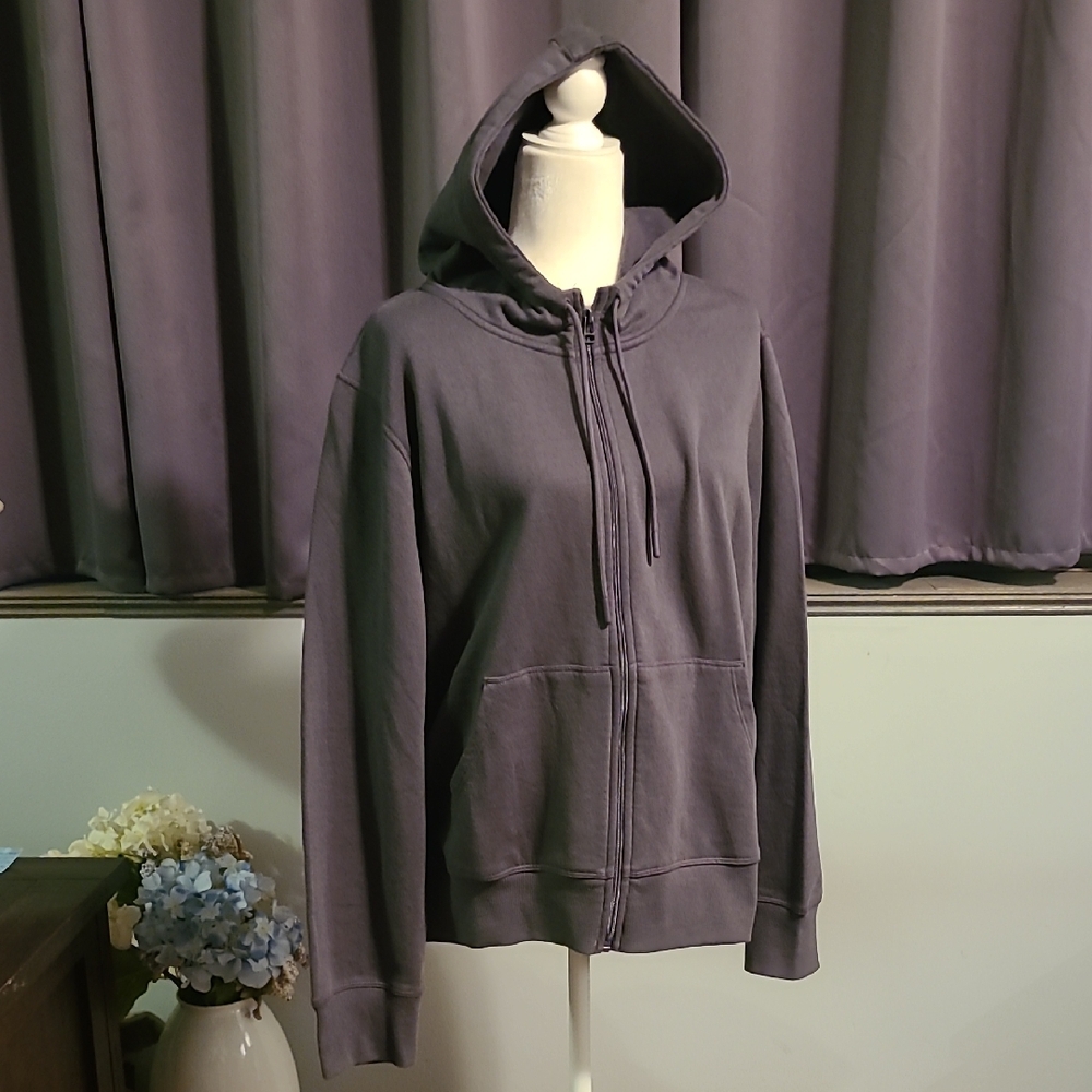 Ideology NWT Zip Up Gray Hoodie / Sweatshirt - Ladies XL